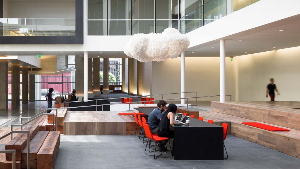 People sitting at a table.